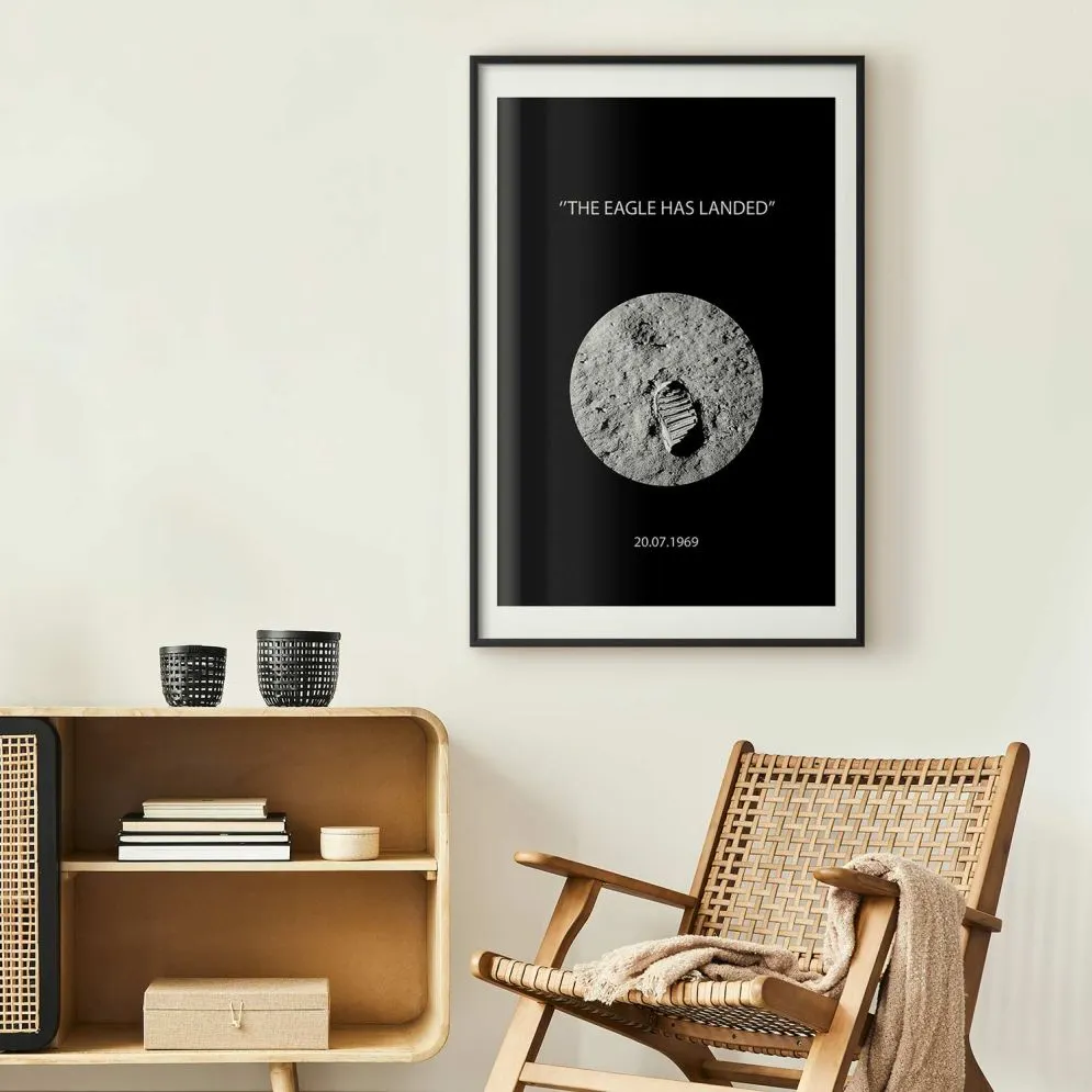 Plakat The Eagle 29,7x42 cm z ramą czarną z marginesem | MIRAT.