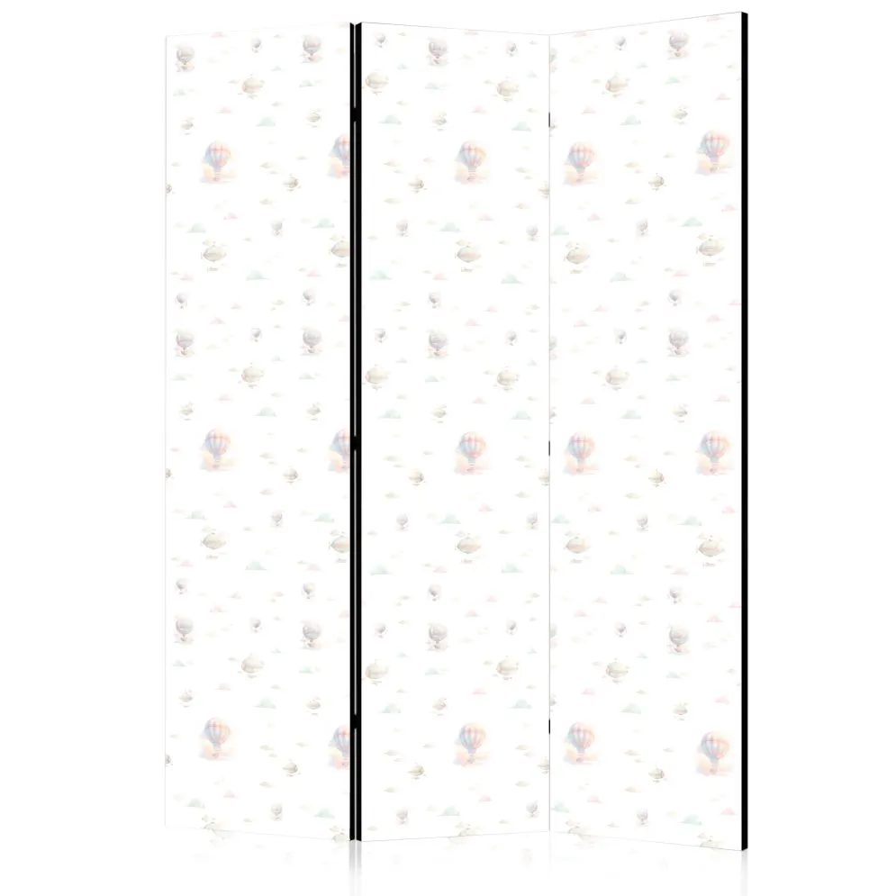 Parawan akustyczny Dla dzieci 135x172 cm 3-częściowy czarny | MIRAT.