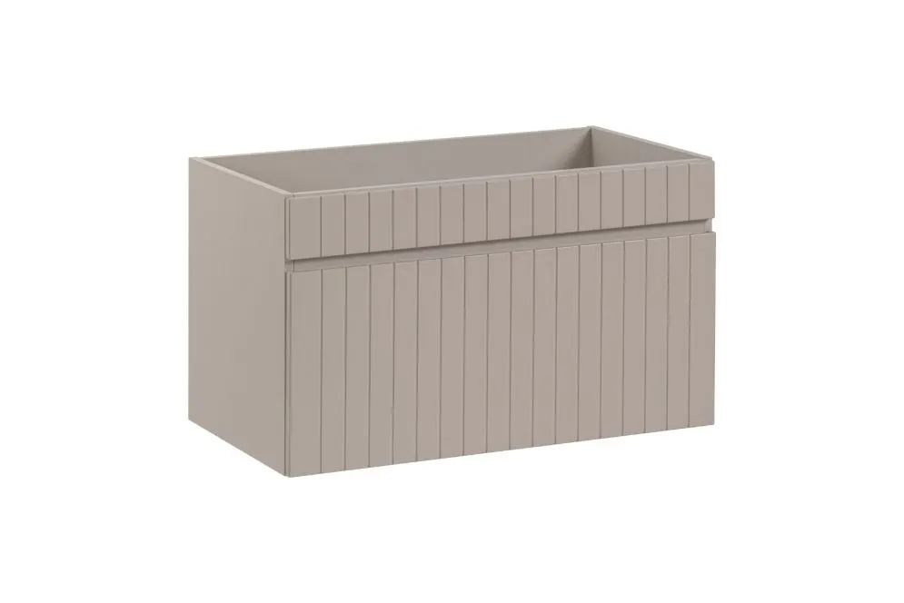 Szafka pod umywalkę ICONIC CASHMERE 82 80cm beżowa wisząca I sklep meblowy MIRAT. styl RYFLOWANY kolekcja ICONIC