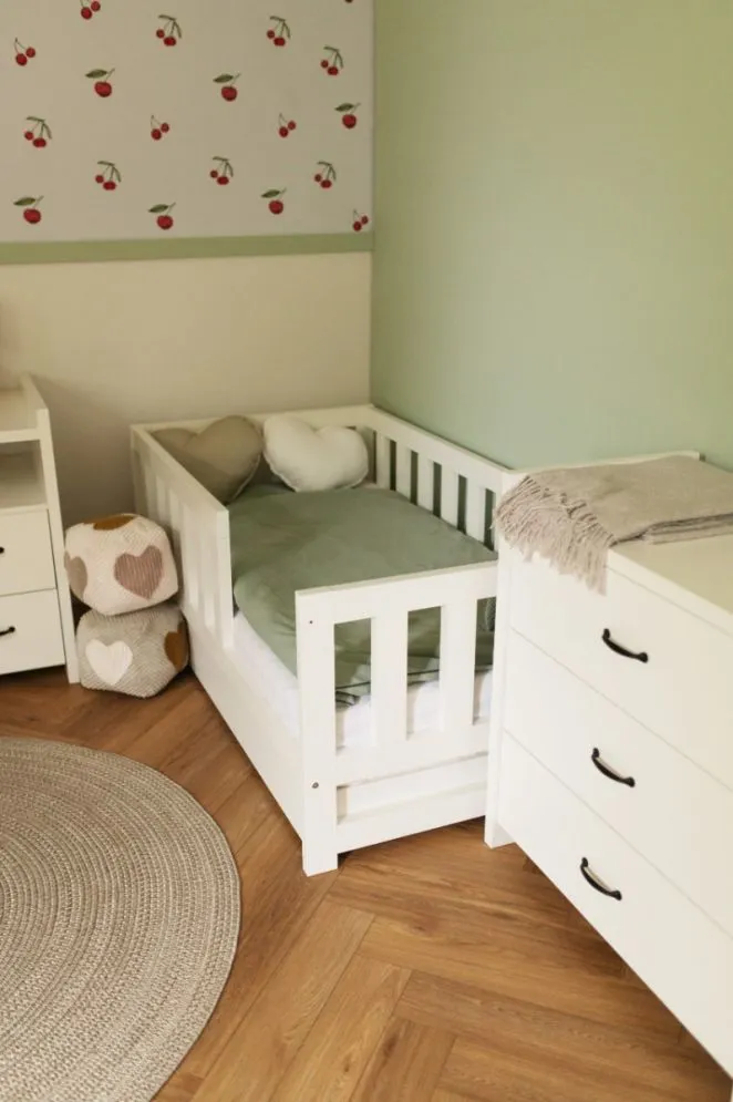 Łóżko młodzieżowe AMELIA 160x80 białe skandynawskie I sklep meblowy MIRAT. styl SKANDYNAWSKI kolekcja AMELIA