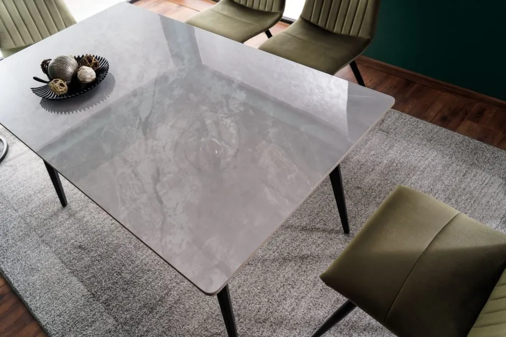 Stół IVY 140x80 szary/czarny mat I sklep meblowy MIRAT. styl LOFT