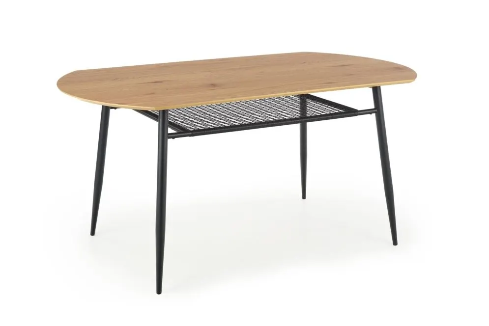 Stół JACKSON 160x90 dąb/czarny do salonu w stylu loft | MIRAT. styl LOFT