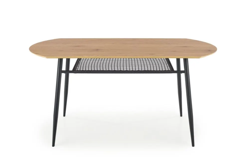 Stół JACKSON 160x90 dąb/czarny do salonu w stylu loft | MIRAT. styl LOFT