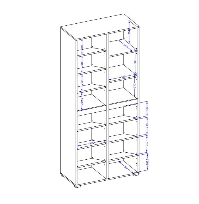 Nowoczesna szafa do przedpokoju CROSS 3D 80cm zielona/czarna z półkami I sklep meblowy MIRAT.  kolekcja HV-CROSS