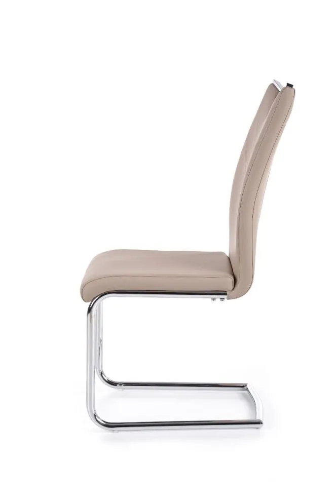 Krzesło K224 cappuccino na metalowych płozach | MIRAT.
