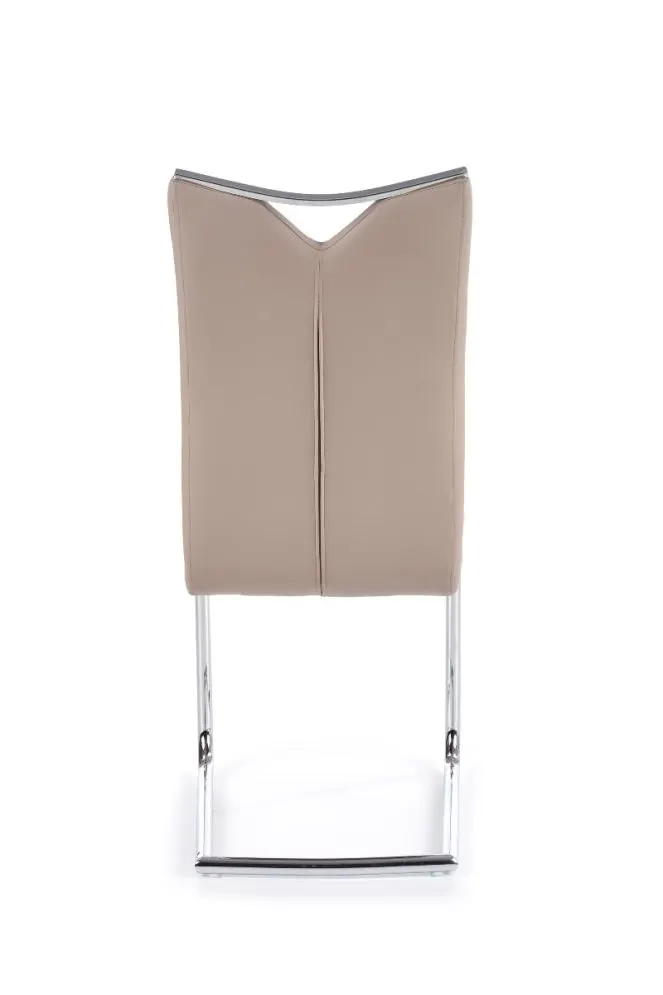 Krzesło K224 cappuccino na metalowych płozach | MIRAT.