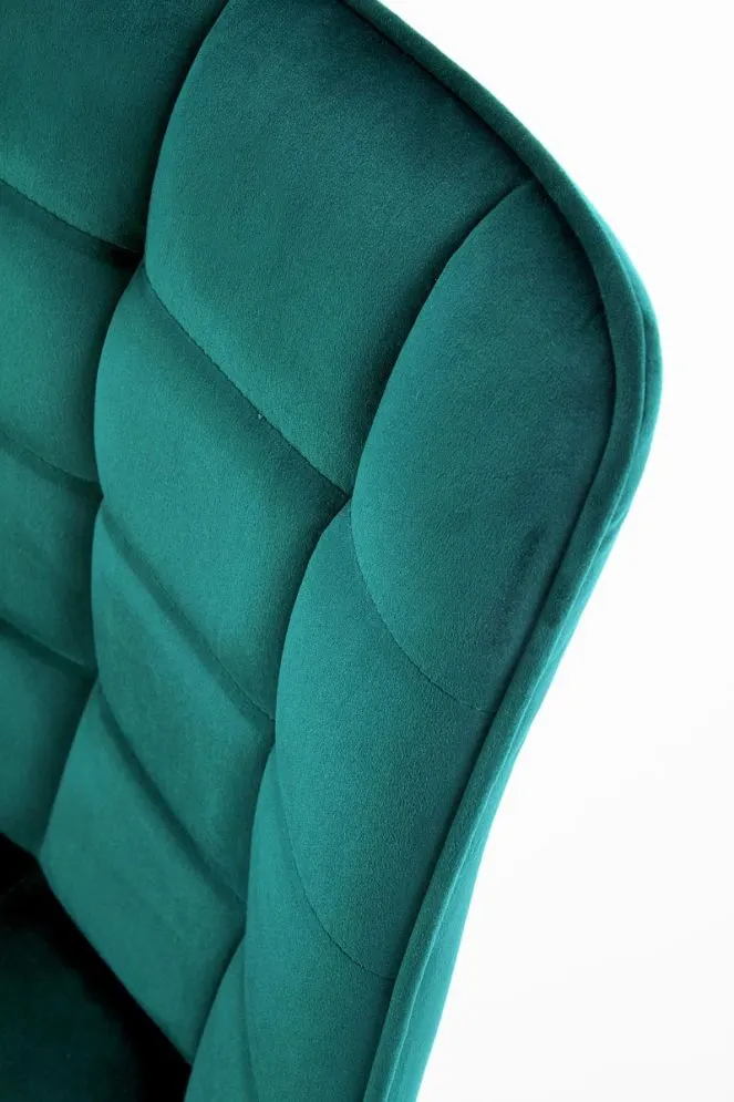 Krzesło K332 VELVET turkusowe tapicerowane z przeszyciami | MIRAT. w stylu  kolekcja