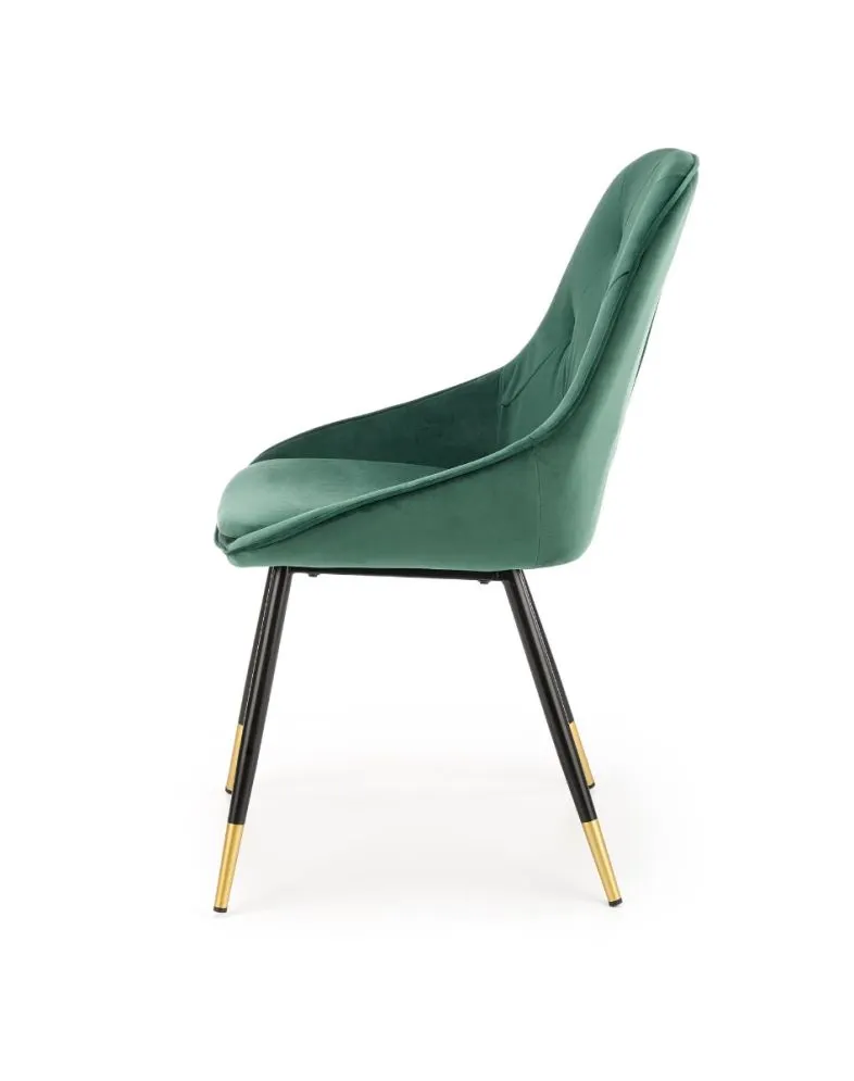 Krzesło K437 VELVET ciemnozielone w stylu glamour | MIRAT. styl GLAMOUR