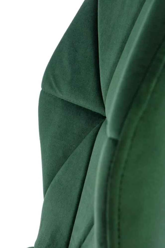 Krzesło K453 VELVET ciemnozielone pikowane w stylu glamour | MIRAT. w stylu GLAMOUR, LOFT kolekcja