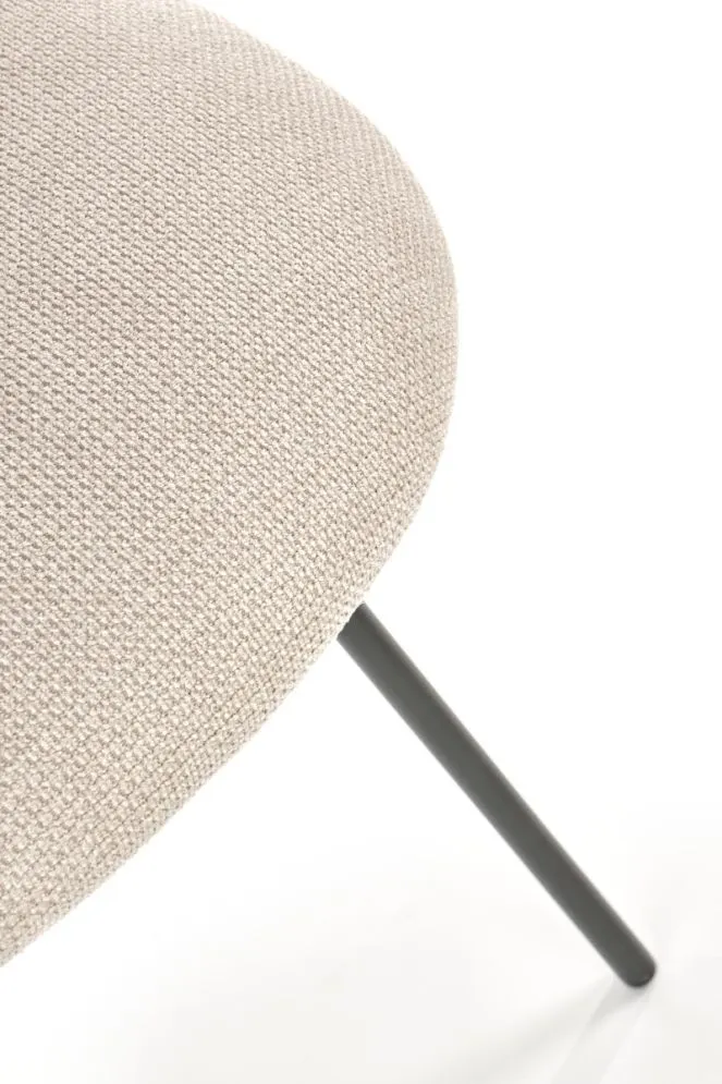 Krzesło tapicerowane K459 beżowe nowoczesne do jadalni | MIRAT. styl LOFT