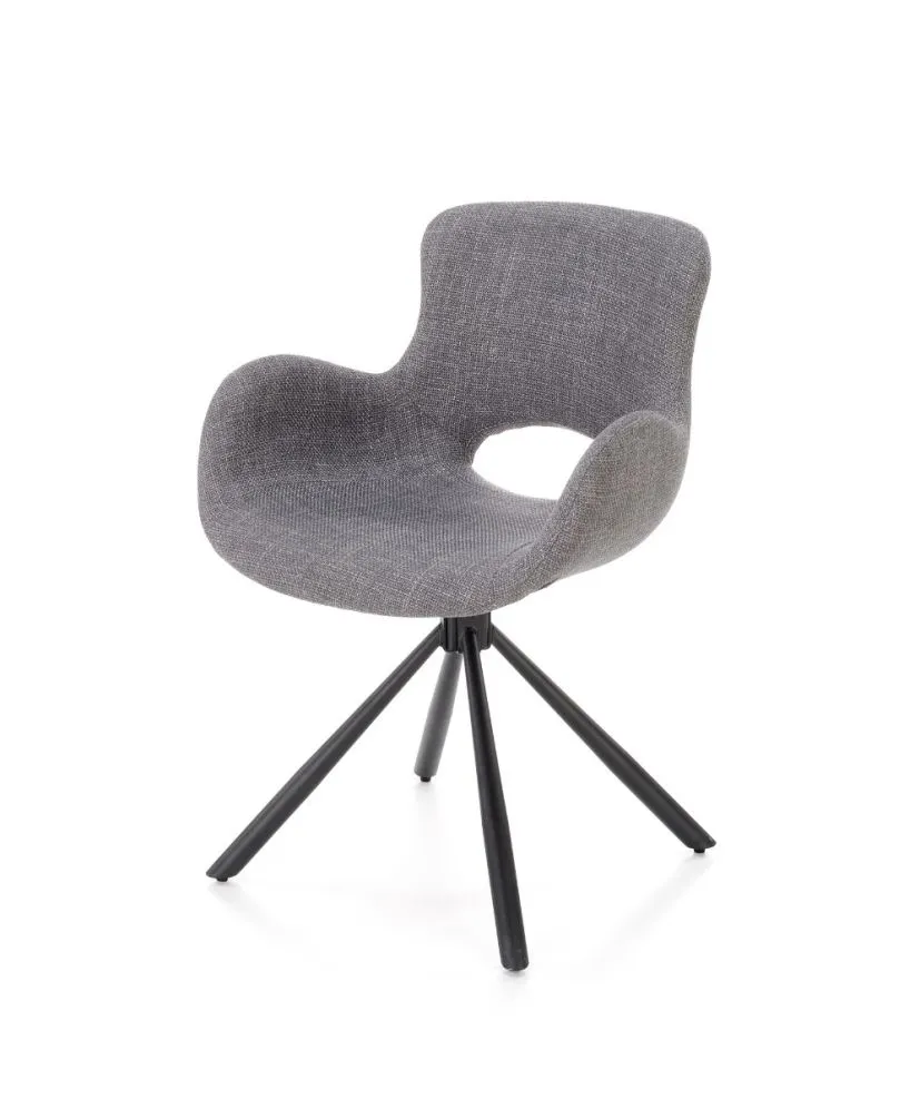 Krzesło K475 szare na metalowych nogach | MIRAT. w stylu LOFT kolekcja