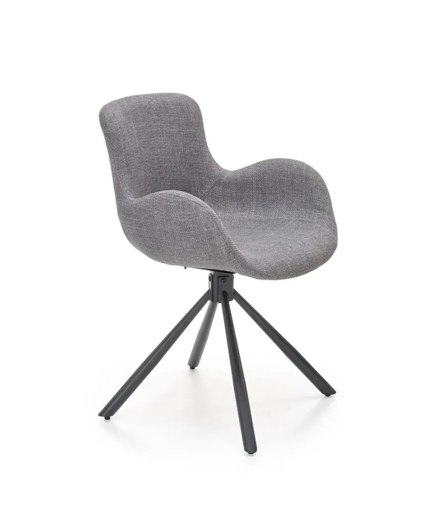 Krzesło K475 szare na metalowych nogach | MIRAT. w stylu LOFT kolekcja