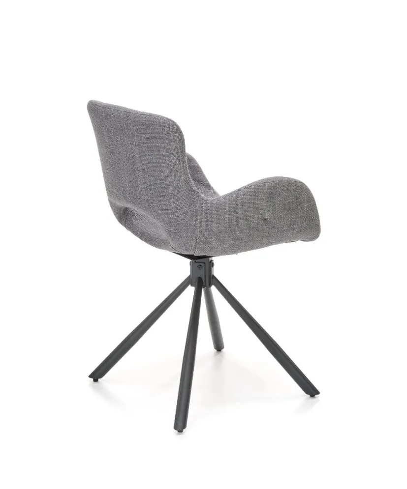 Krzesło K475 szare na metalowych nogach | MIRAT. w stylu LOFT kolekcja