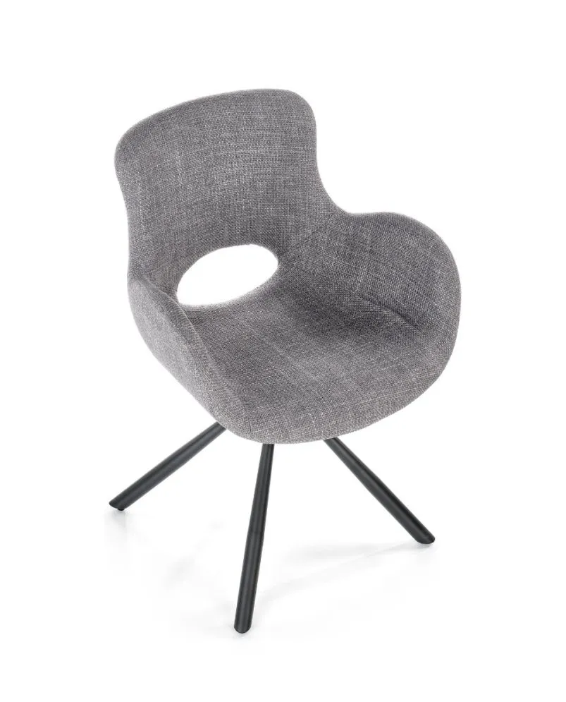 Krzesło K475 szare na metalowych nogach | MIRAT. w stylu LOFT kolekcja