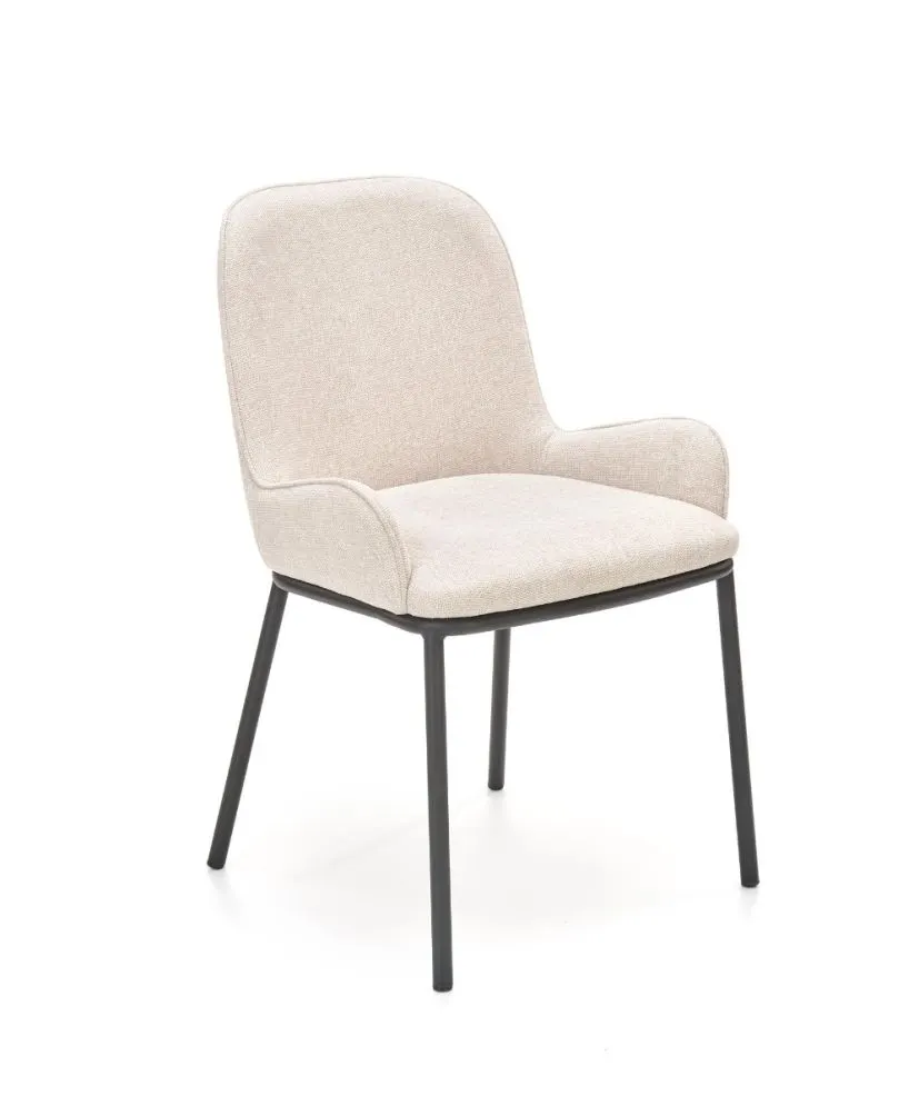 Krzesło K481 beżowe tapicerowane materiałem | MIRAT. w stylu LOFT kolekcja