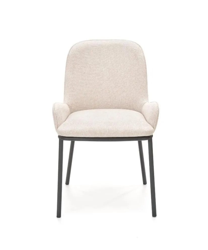 Krzesło K481 beżowe tapicerowane materiałem | MIRAT. w stylu LOFT kolekcja