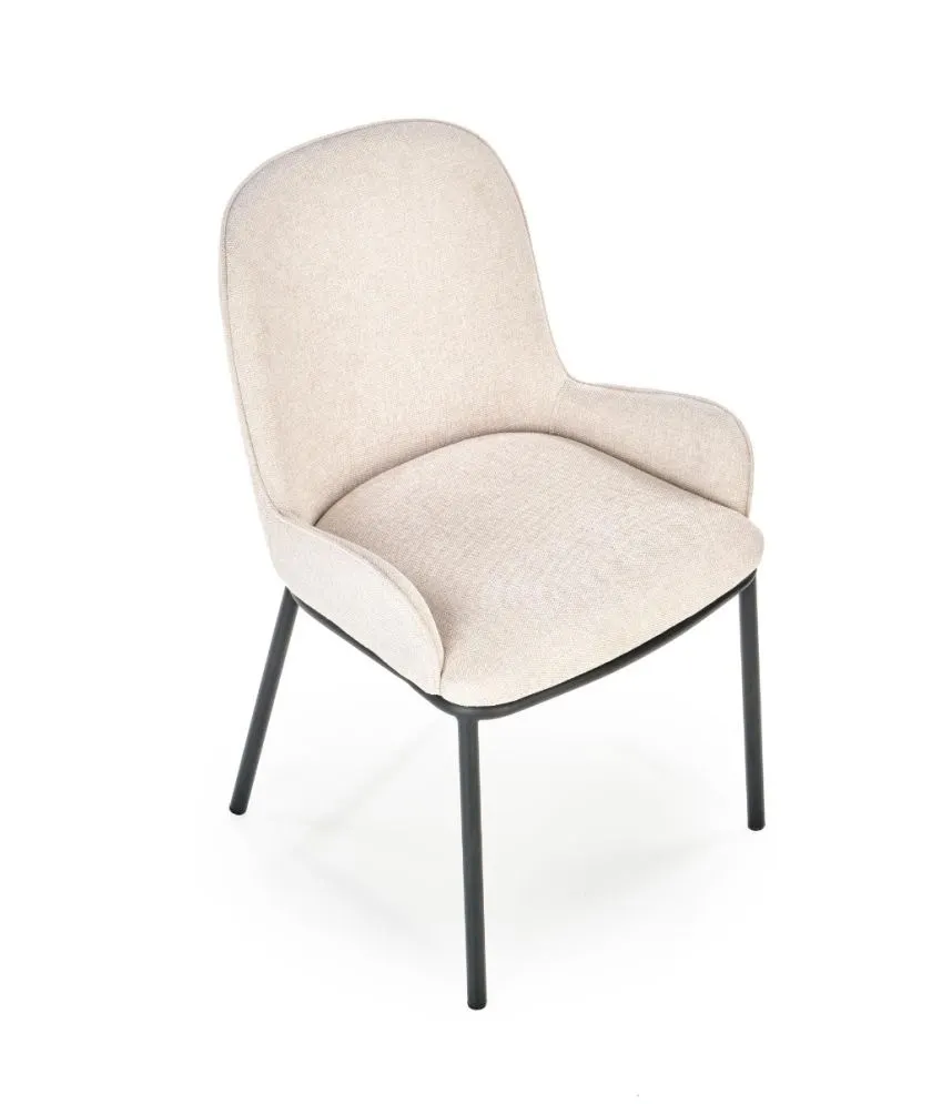 Krzesło K481 beżowe tapicerowane materiałem | MIRAT. w stylu LOFT kolekcja