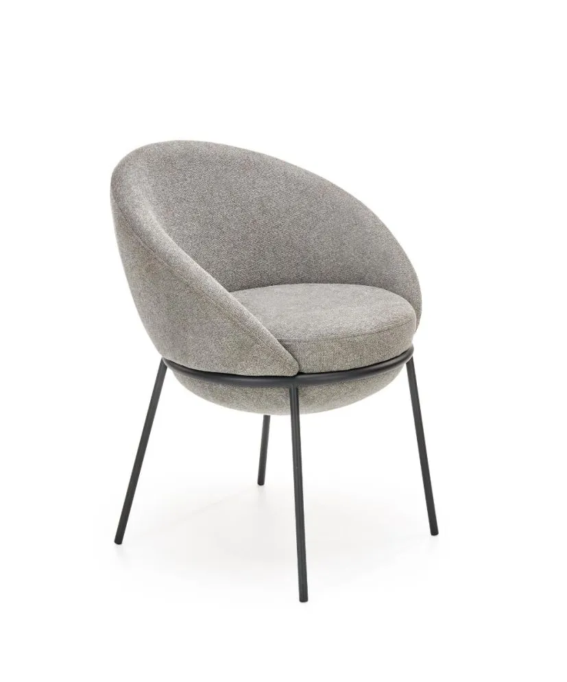 Krzesło K481 szare na metalowych nogach | MIRAT. w stylu LOFT kolekcja