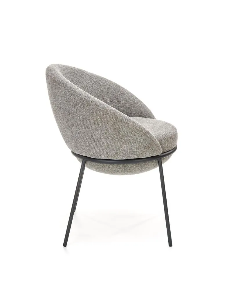 Krzesło K481 szare na metalowych nogach | MIRAT. w stylu LOFT kolekcja