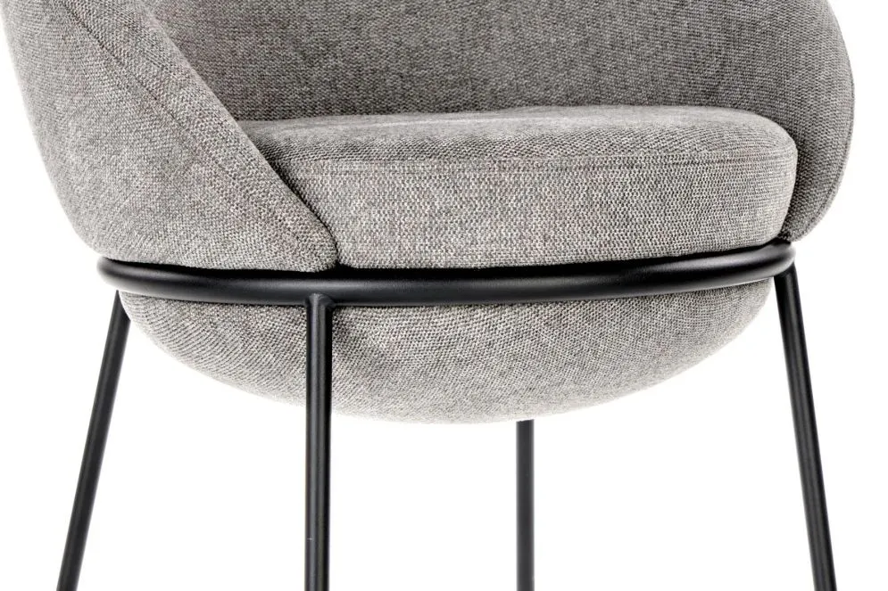 Krzesło K481 szare na metalowych nogach | MIRAT. w stylu LOFT kolekcja
