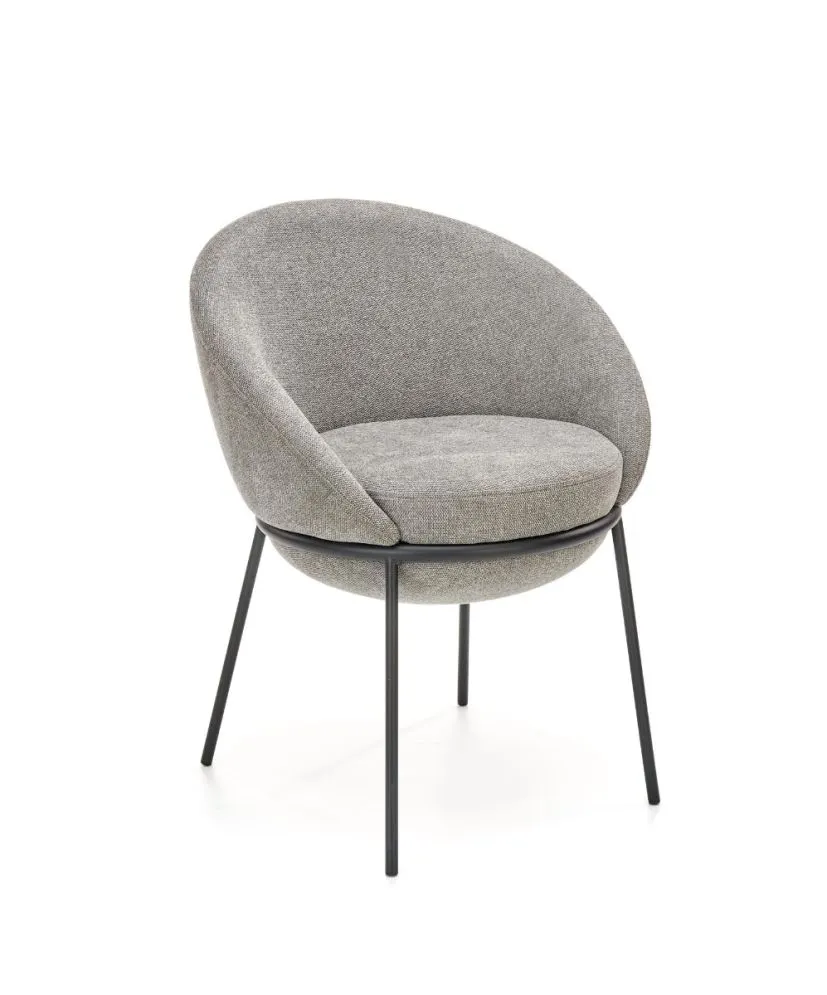 Krzesło K481 szare na metalowych nogach | MIRAT. w stylu LOFT kolekcja