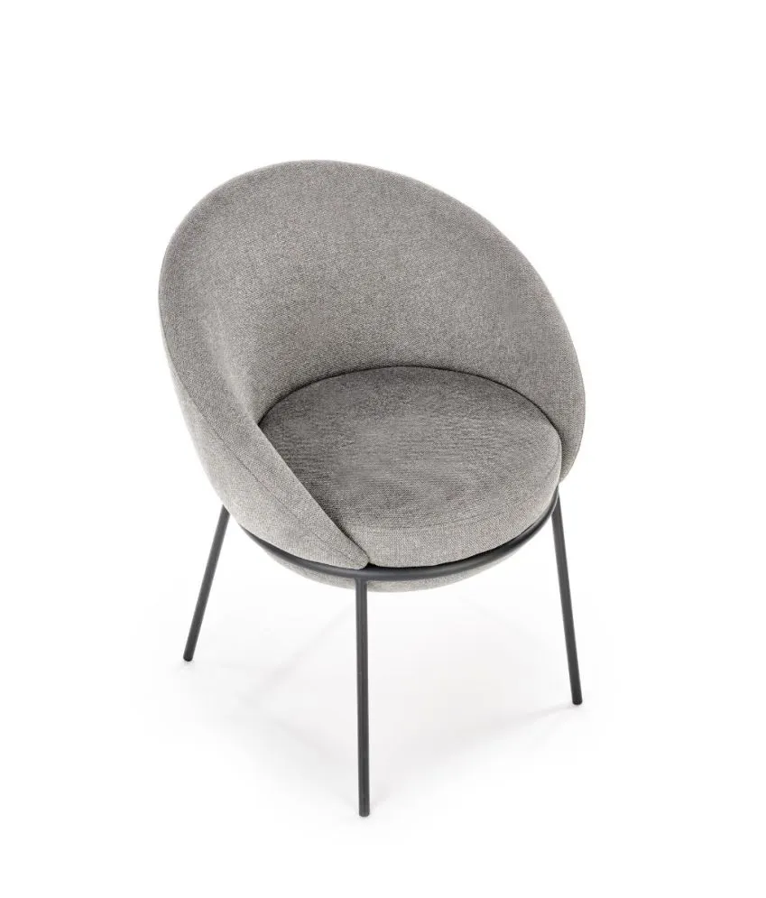 Krzesło K481 szare na metalowych nogach | MIRAT. w stylu LOFT kolekcja