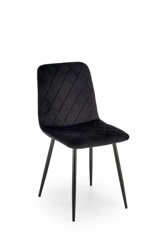 Krzesło tapicerowane K525 VELVET czarne welurowe I sklep meblowy MIRAT. styl GLAMOUR, LOFT