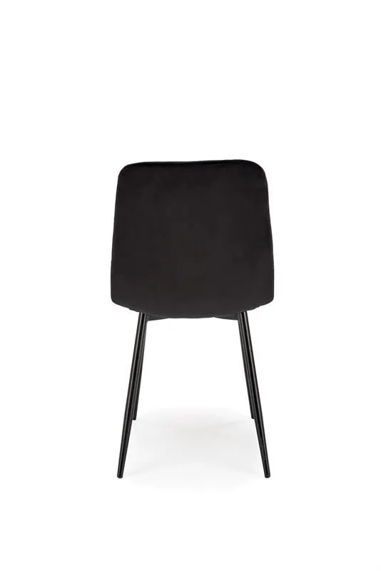 Krzesło tapicerowane K525 VELVET czarne welurowe I sklep meblowy MIRAT. styl GLAMOUR, LOFT