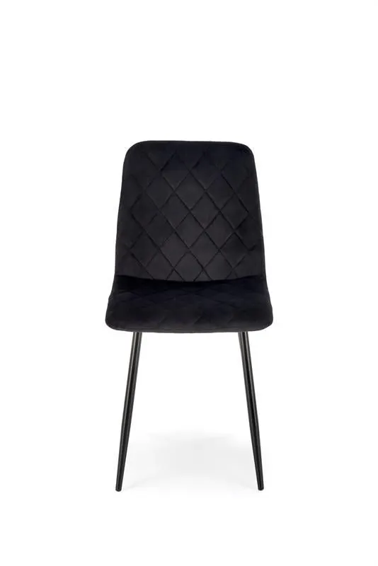 Krzesło tapicerowane K525 VELVET czarne welurowe I sklep meblowy MIRAT. styl GLAMOUR, LOFT