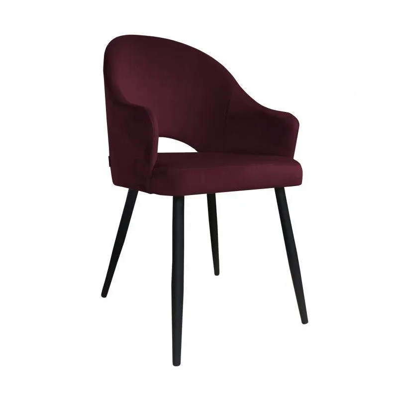 Krzesło JENISEJ VELVET śliwkowe glamour I sklep meblowy MIRAT. styl GLAMOUR