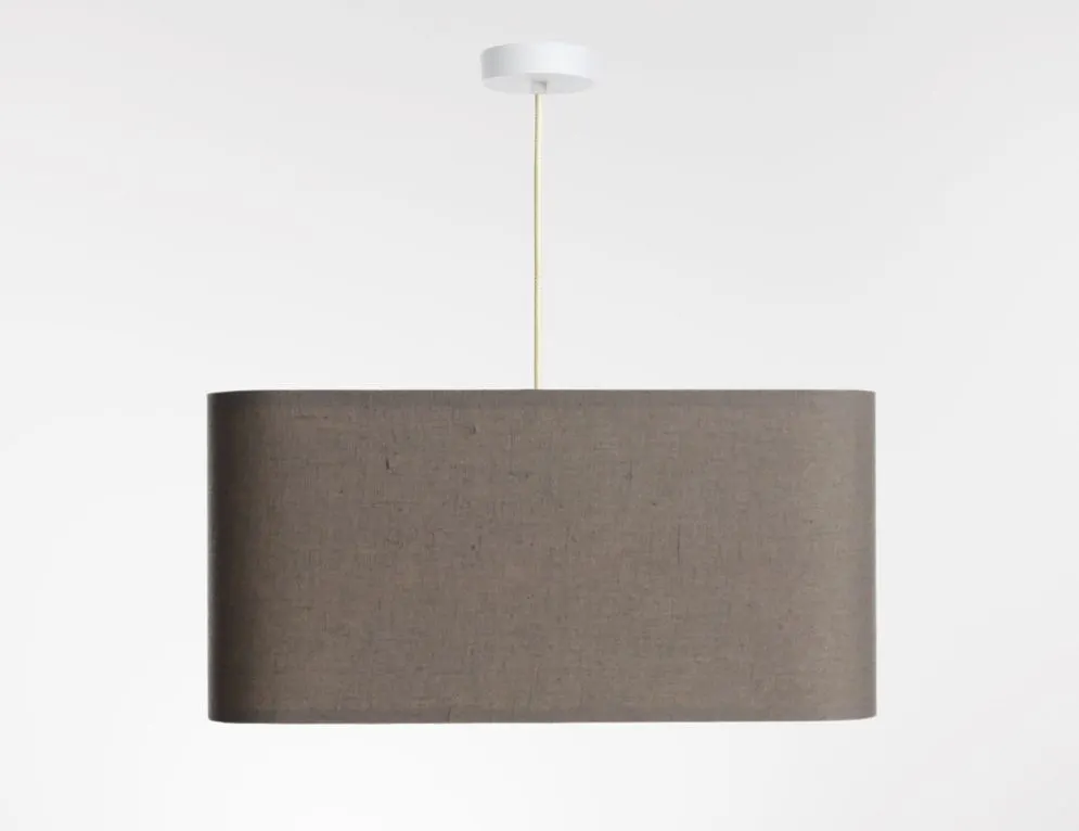 Lampa wisząca KWADRO LEN 002-40w25 beżowa/złota glamour I sklep meblowy MIRAT.
