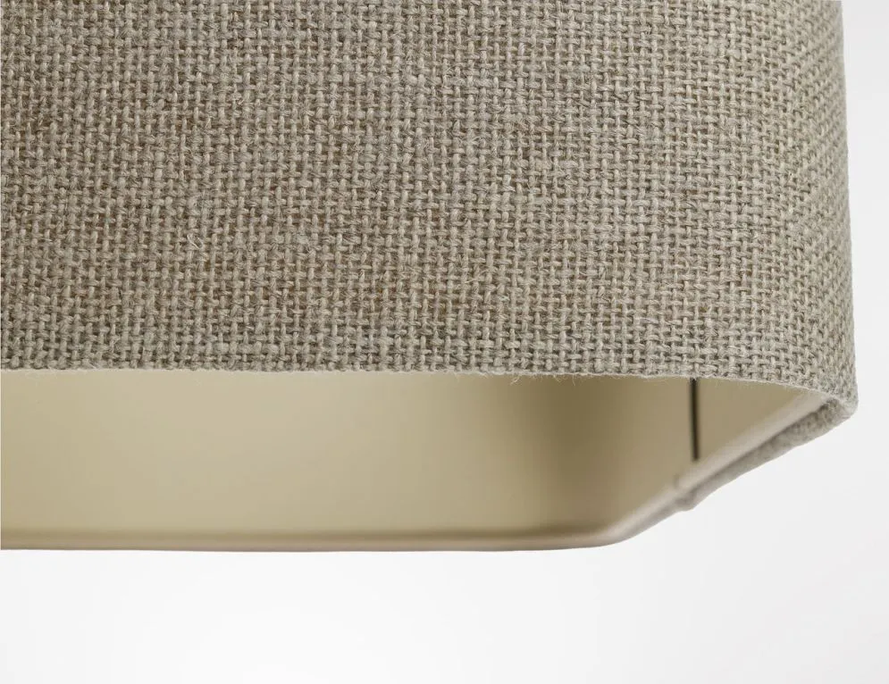 Lampa wisząca KWADRO LEN 003-40w20 beżowa do salonu I sklep meblowy MIRAT.