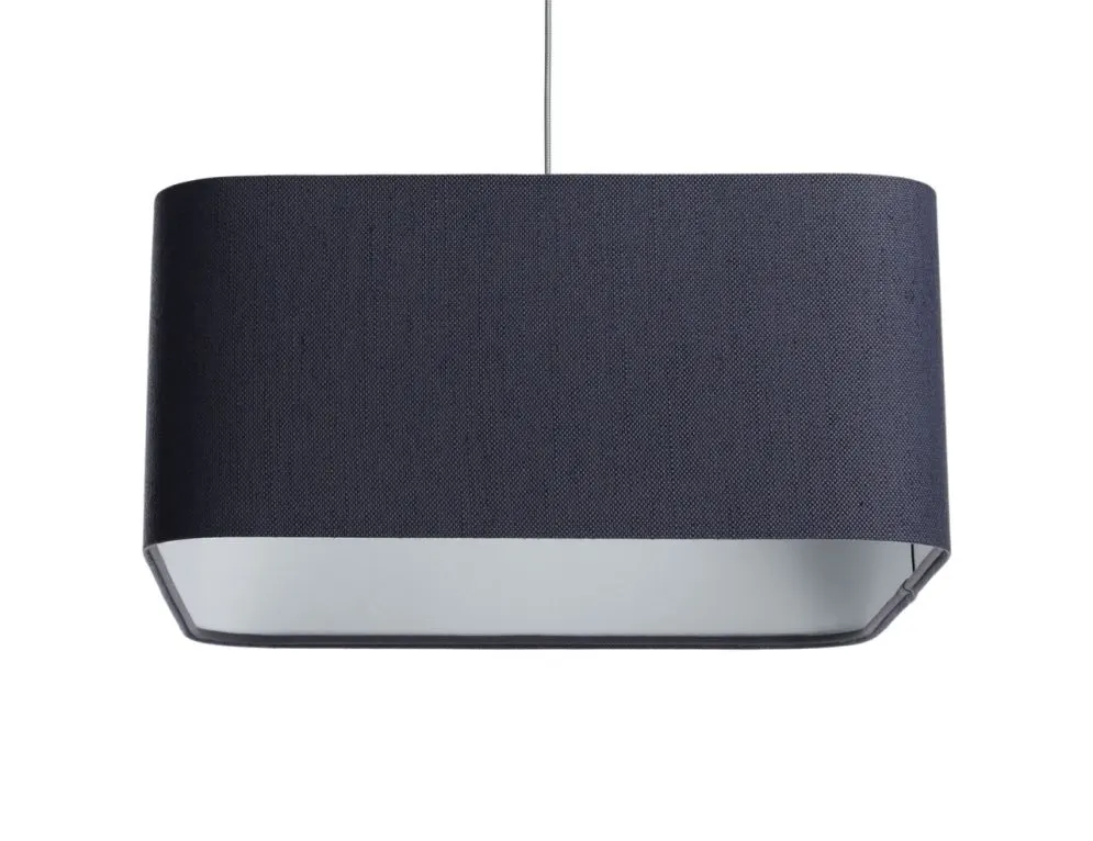 Lampa wisząca KWADRO LEN 004-40w20 granatowa/szara do sypialni I sklep meblowy MIRAT.