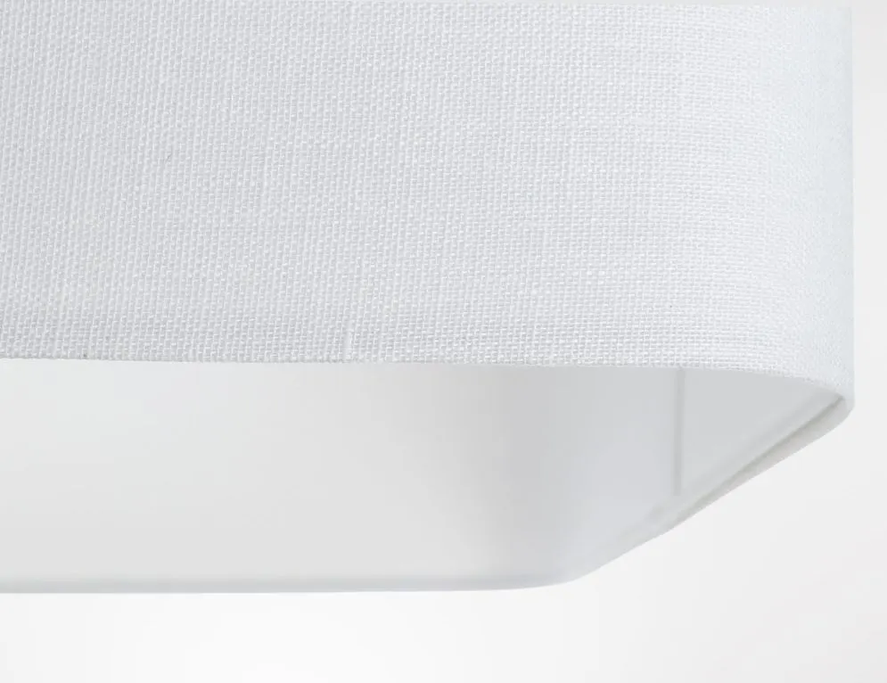 Lampa wisząca KWADRO LEN 008-40w20 biała polskiej produkcji I sklep meblowy MIRAT.