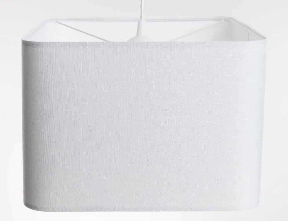 Lampa wisząca KWADRO LEN 008-40w25 biała kwadratowa I sklep meblowy MIRAT.