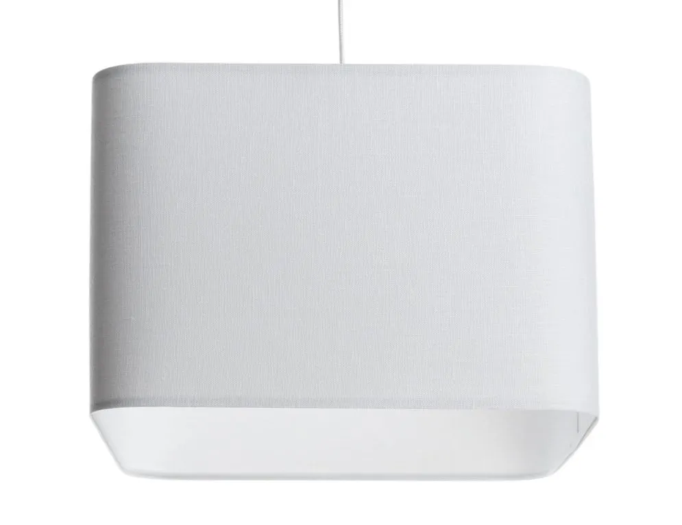 Lampa wisząca KWADRO LEN 008-40w30 biała skandynawska I sklep meblowy MIRAT.