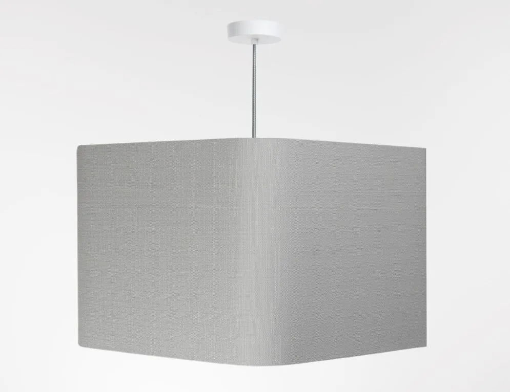 Lampa wisząca KWADRO LEN 009-40w30 szara wysokiej jakości I sklep meblowy MIRAT.
