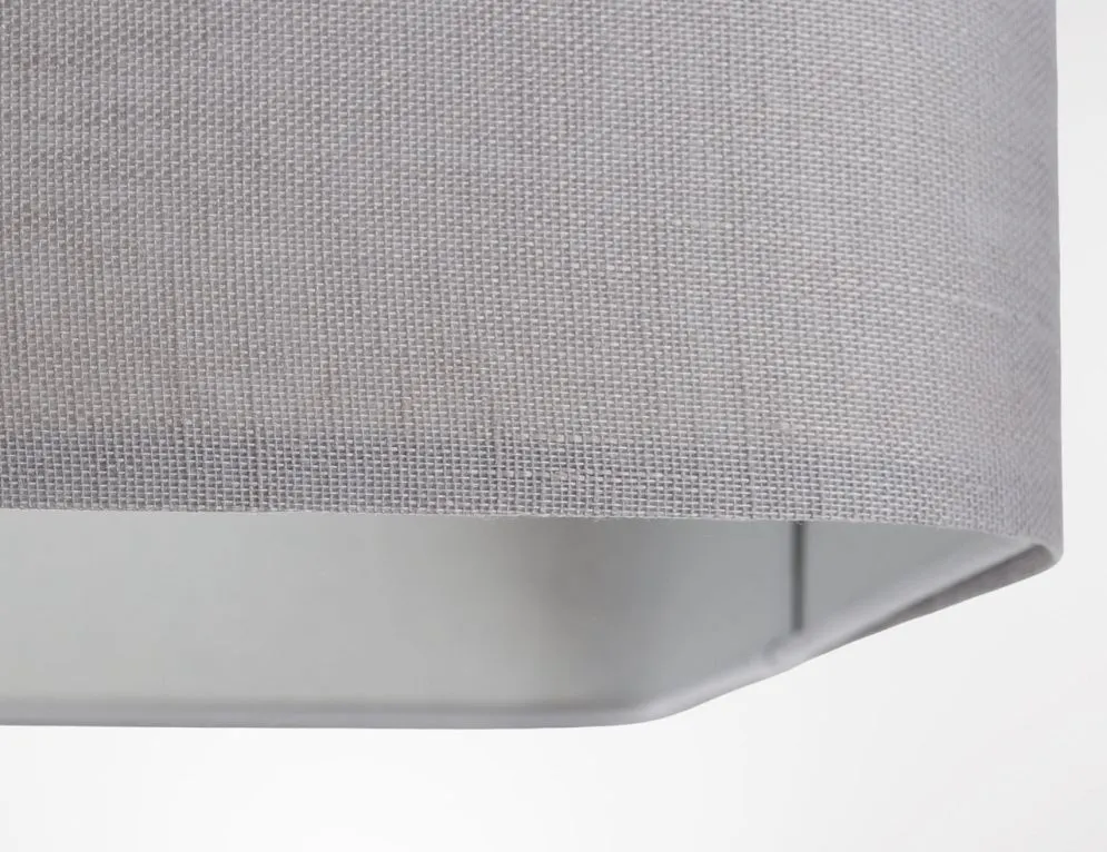 Lampa wisząca KWADRO LEN 009-40w30 szara wysokiej jakości I sklep meblowy MIRAT.