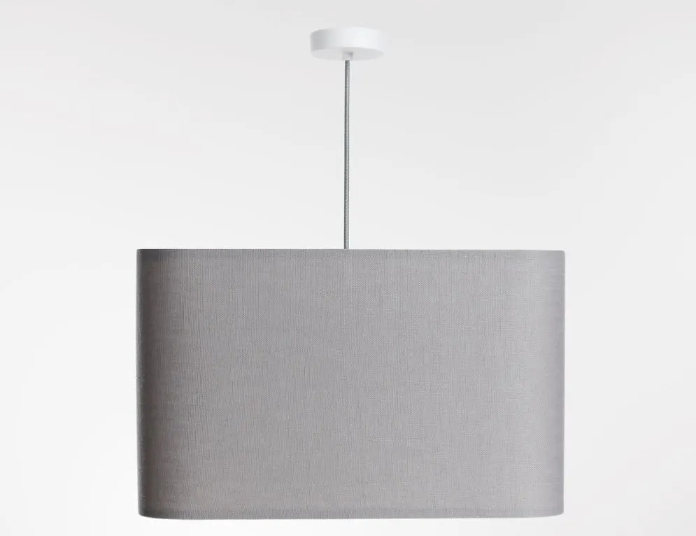 Lampa wisząca KWADRO LEN 009-40w30 szara wysokiej jakości I sklep meblowy MIRAT.