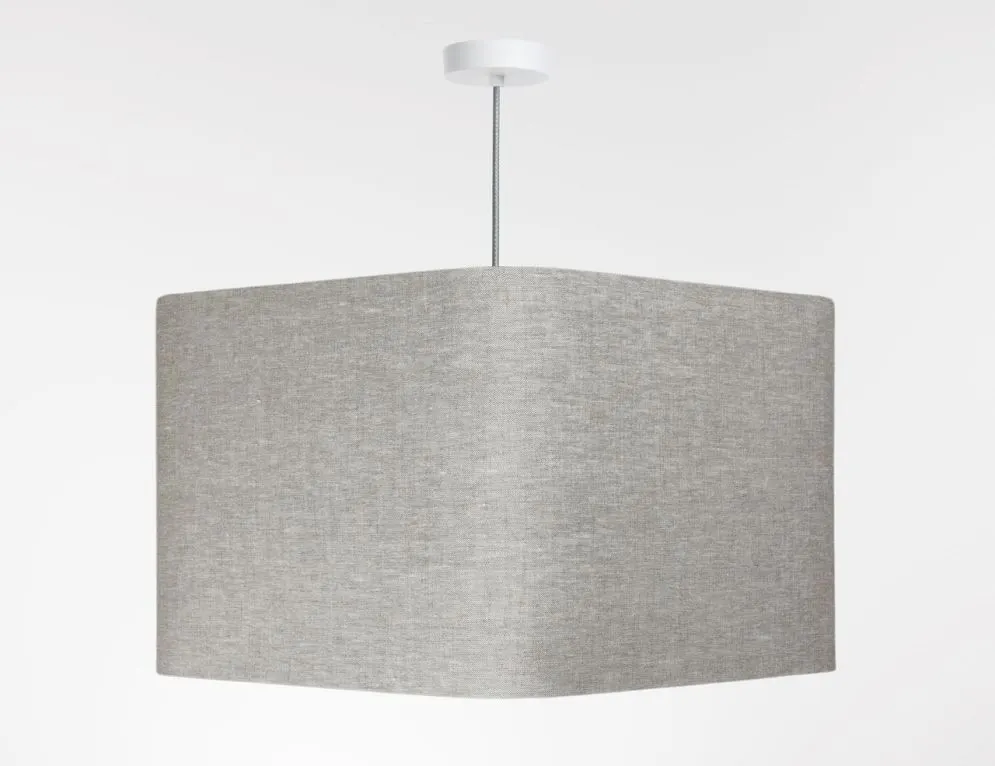 Lampa wisząca KWADRO LEN 010-40w30 beżowa/szara polska I sklep meblowy MIRAT.