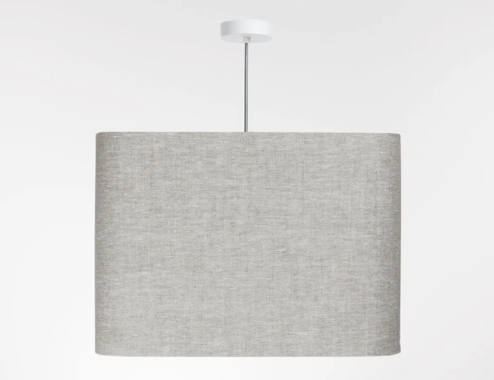 Lampa wisząca KWADRO LEN 010-40w25 beżowa/szara polskiej produkcji I sklep meblowy MIRAT.