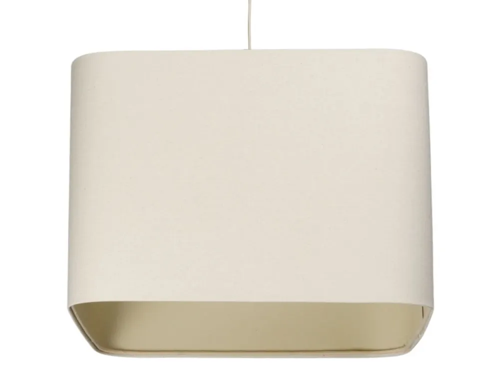 Lampa wisząca KWADRO LEN 011-40w20 kremowa lniana I sklep meblowy MIRAT.