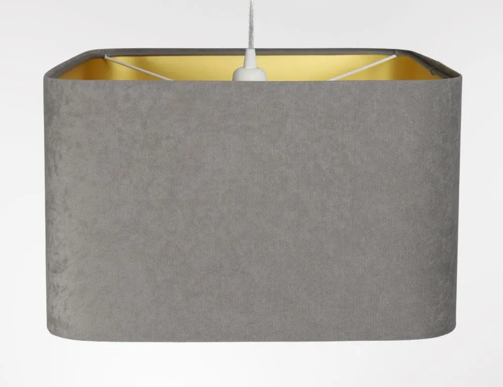 Lampa wisząca KWADRO SUE 40w25 szara/złota polska I sklep meblowy MIRAT.  kolekcja KWADRO-BPS