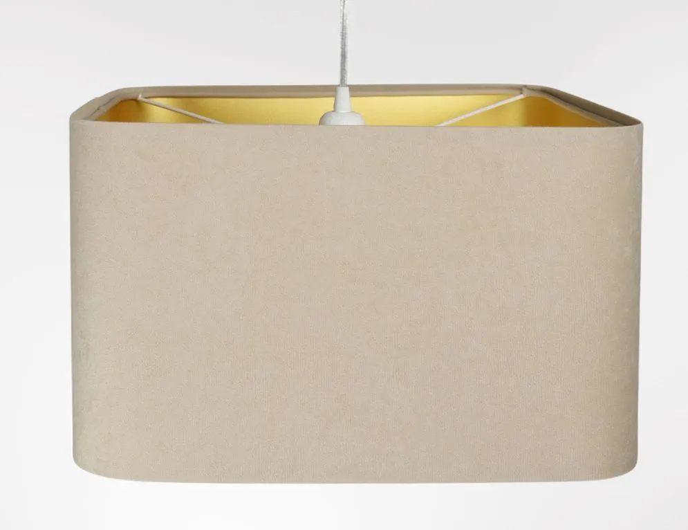 Lampa wisząca KWADRO SUE 40w25 beżowa/złota kwadratowa I sklep meblowy MIRAT.  kolekcja KWADRO-BPS
