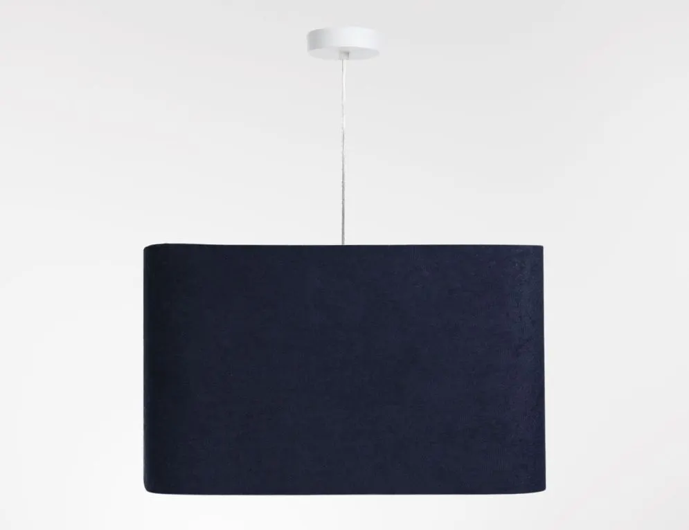 Lampa wisząca KWADRO SUE 40w30 granatowa/złota welurowa I sklep meblowy MIRAT.  kolekcja KWADRO-BPS