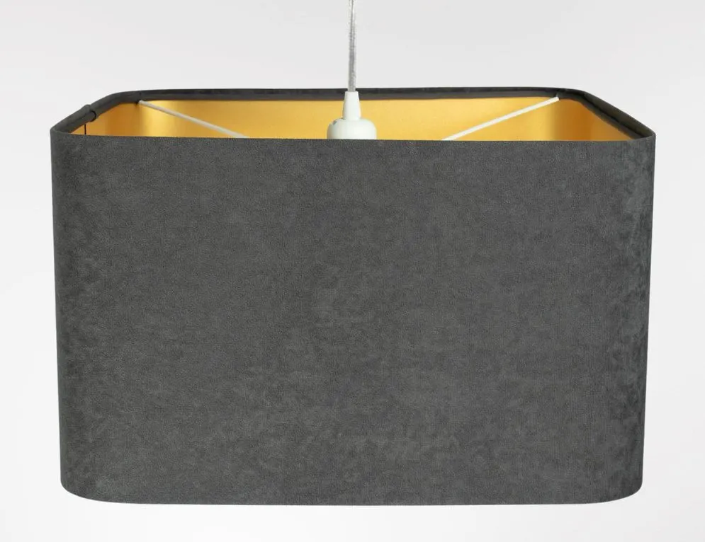 Lampa wisząca KWADRO SUE 40w25 grafitowa/złota do sypialni I sklep meblowy MIRAT. kolekcja KWADRO-BPS