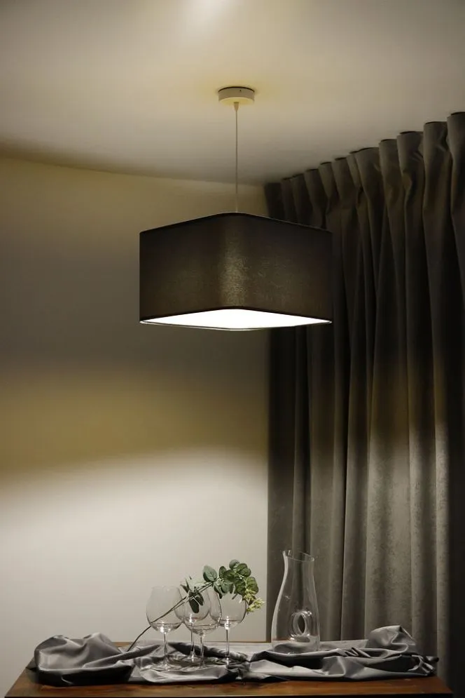 Lampa wisząca KWADRO SUE 40w25 grafitowa/złota do sypialni I sklep meblowy MIRAT. kolekcja KWADRO-BPS