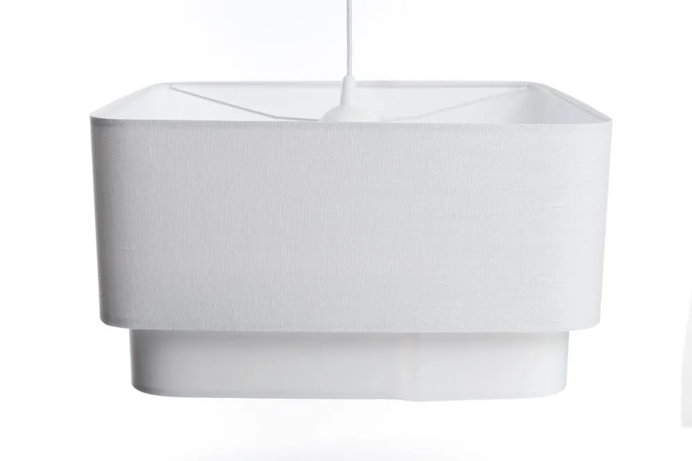 Lampa wisząca KWADRO DUO 010 51x47cm biała minimalistyczna I sklep meblowy MIRAT.