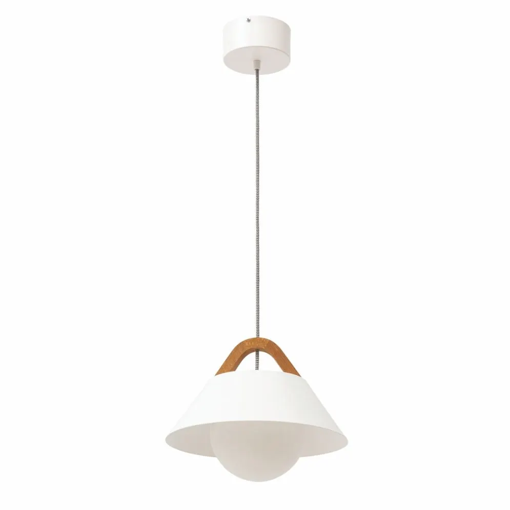 Lampa wisząca ALMITARA I biała w stylu skandynawskim I sklep meblowy MIRAT.
