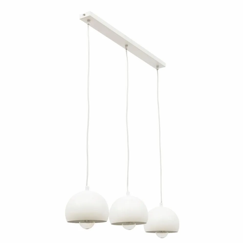 Lampa wisząca CALLIDE II biała z trzema punktami świetlnymi I sklep meblowy MIRAT.